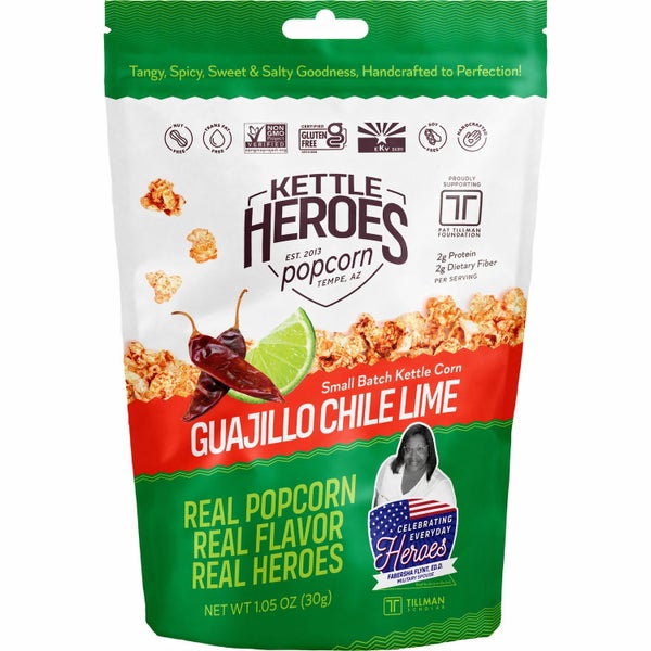 24-PACK OF Popcorn Kettle Guajillo Chile Lime - Snack Pack, Kettle Heroes Popcorn