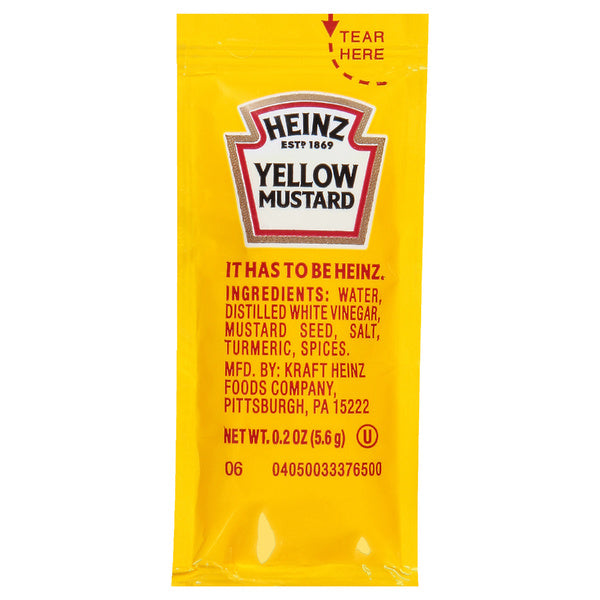200-PACK OF MUSTARD YELLOW PACKETS