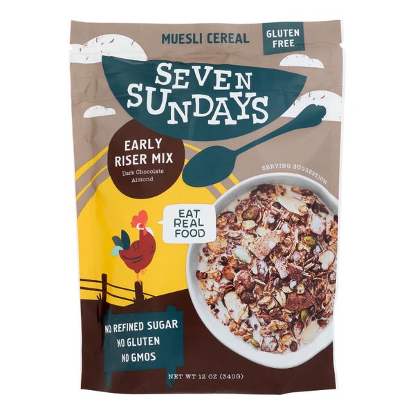 6-PACK OF Cereal Muesli Cocoa Coconut Seven Sundays 12 oz