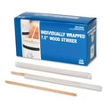 5000-PACK OF AmerCareRoyal R825W 7.5-inch Wrapped Wood Coffee Stirrers - Eco-Friendly and Durable (5000 Count)