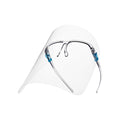 25-PACK OF Mask Face Karat [25 ct] Anti-Fog Face Shield Visor with Glasses Frame
