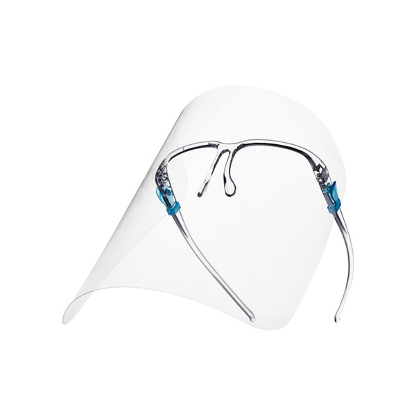 25-PACK OF Mask Face Karat [25 ct] Anti-Fog Face Shield Visor with Glasses Frame