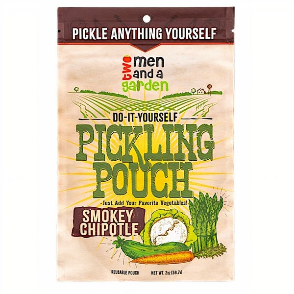 12-PACK OF Spice Pickling, Do It Yourself Pickling Pouch - Smokey Chipotle, Two Men and a Garden