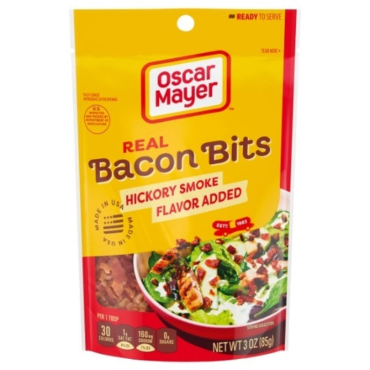 6-PACK OF Bacon Bits Salad Topping Bag Oscar Mayer Foods, 6 - 3 Oz
