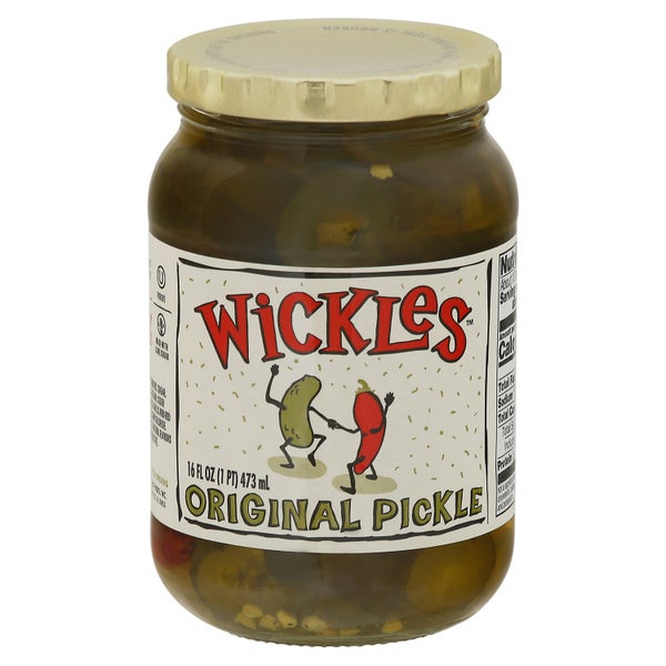 6-PACK OF Pickle Chip Original Wickles (Pickles) 16 fz