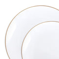 120-PACK OF Plate Set White Gold Rim