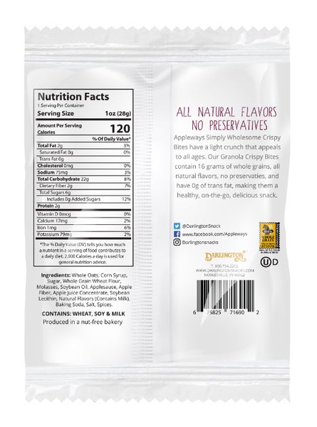 108-PACK OF CRACKER GRANOLA BITES WG IW