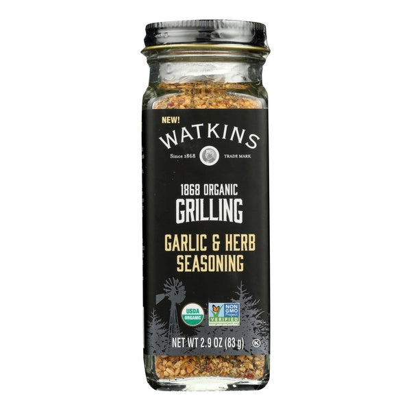 12-PACK OF Seasoning Garlic & Herb 1868 Organic Grilling 2.9 oz 12 Pack