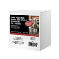 6 CT-PACK OF SHAKER MILL SALT&PPR SS/A SET
