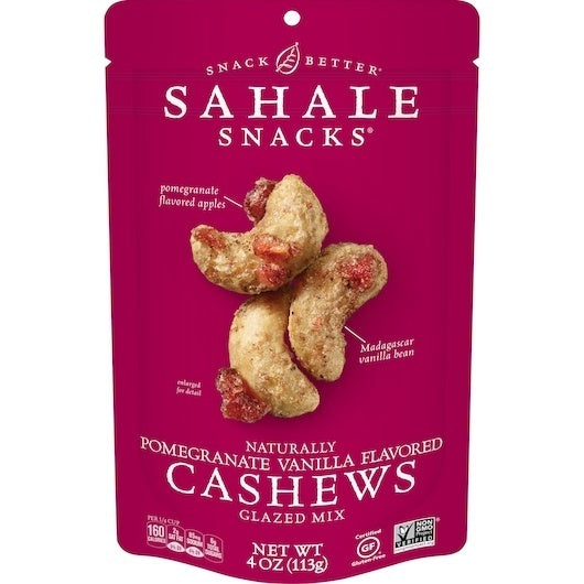 6-PACK OF Cashew Pomegranate Sahale, 6 - 4 Oz