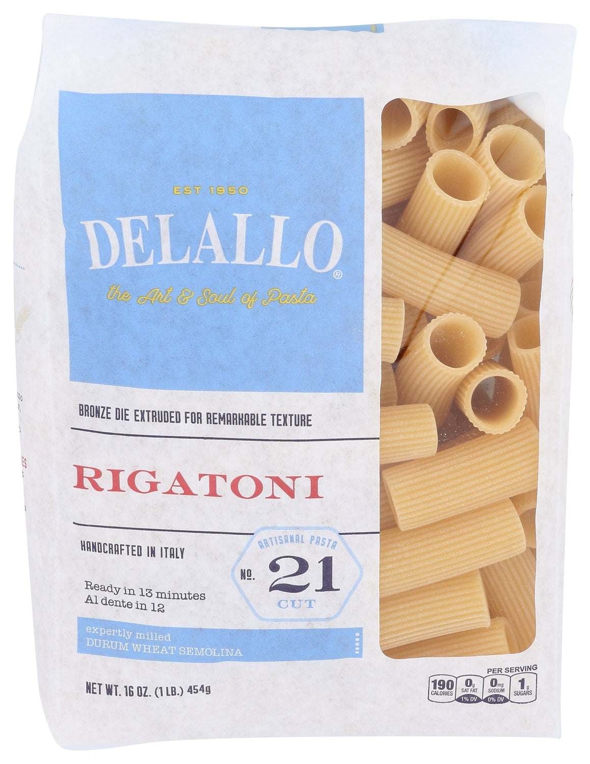 8-PACK OF PASTA RIGATONI DURUM WHEAT SEMOLINA