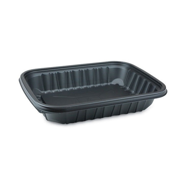 200-PACK OF Container Plas Pactiv Corp. EarthChoice Entree2Go 64 oz Plastic Takeout Containers - Black - 200 Count - Eco-Friendly & Sturdy Design