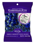 12-PACK OF Snack Raisin CabernayZyn Dried Cabernet Wine Grapes, Wine Rayzyn