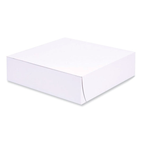 250-PACK OF Container Food SCT 1553 White Bakery Boxes - 9x9x2.5 Inches - 250 Count - Perfect for Cakes and Cookies