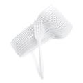 1000-PACK OF FORK PLAS PP WHT MED WT