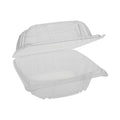 500-PACK OF Container Togo Pactiv Corp. SENSATION SmartLock Plastic Hinged Lid Container - Clear 5.74 x 5.95 x 3.1 inches (500 Count)