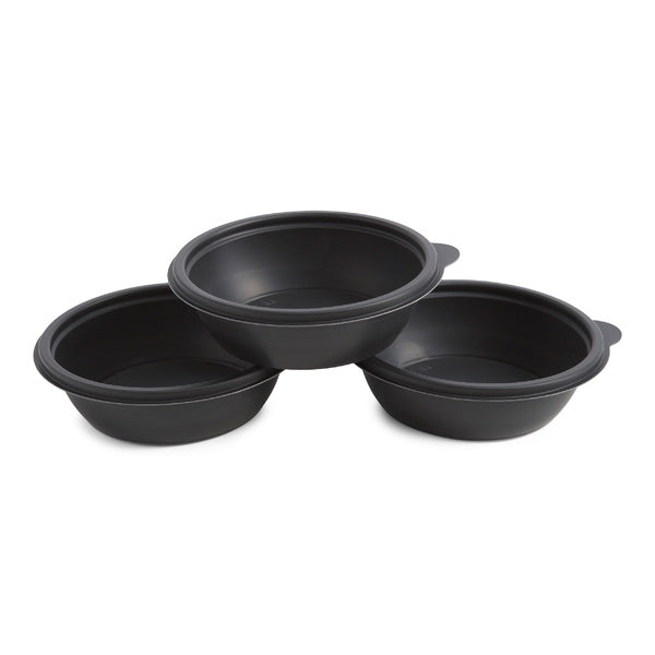 500-PACK OF BOWL PLAS BLK RND MICROWVBL