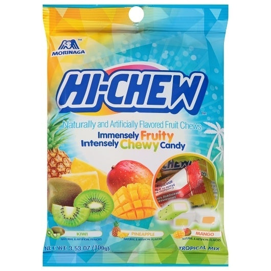 6-PACK OF Tropical Mix Candy Bag Hi-Chew, 6 - 3.53 Oz