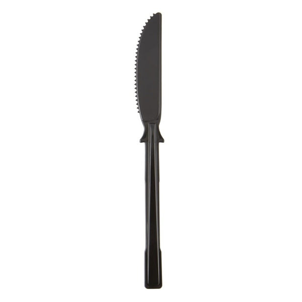 960-PACK OF Cutlery Plastic Dixie SmartStock Tri-Tower Disposable Cutlery System - Black Polypropylene Knives (40 Count, 24 Packs per Carton)
