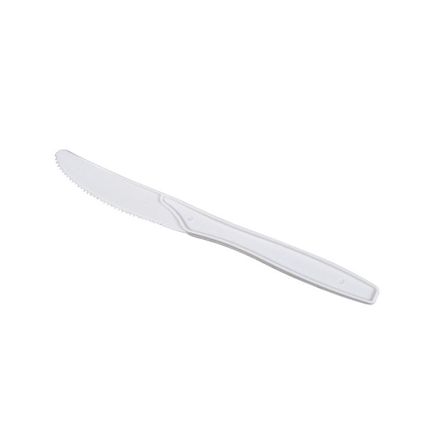 1000-PACK OF Knife Plastic Karat 1,000 ct PP Plastic Medium Heavy Weight Knives Bulk Box, White