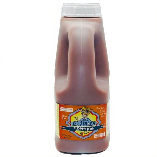 6-PACK OF Sauce Sloppy Joe Mix Henrietta 64 OZ, Qwiznibet Foods