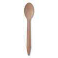 500-PACK OF Cutlery Plastic Eco-Products EP-S213-W Premium Disposable Wooden Cutlery Spoon - Natural Finish, 500 Count Carton