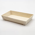 12-PACK OF Container Disp Wooden Rectangular Base 6.89 x 4.77 x 1.58 in
