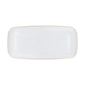 12-PACK OF Plate Plastic 10.6"x5" Gold Edge