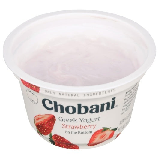 6-PACK OF Non Fat Strawberry Greek Yogurt Chobani, 6 - 21.2 OZ
