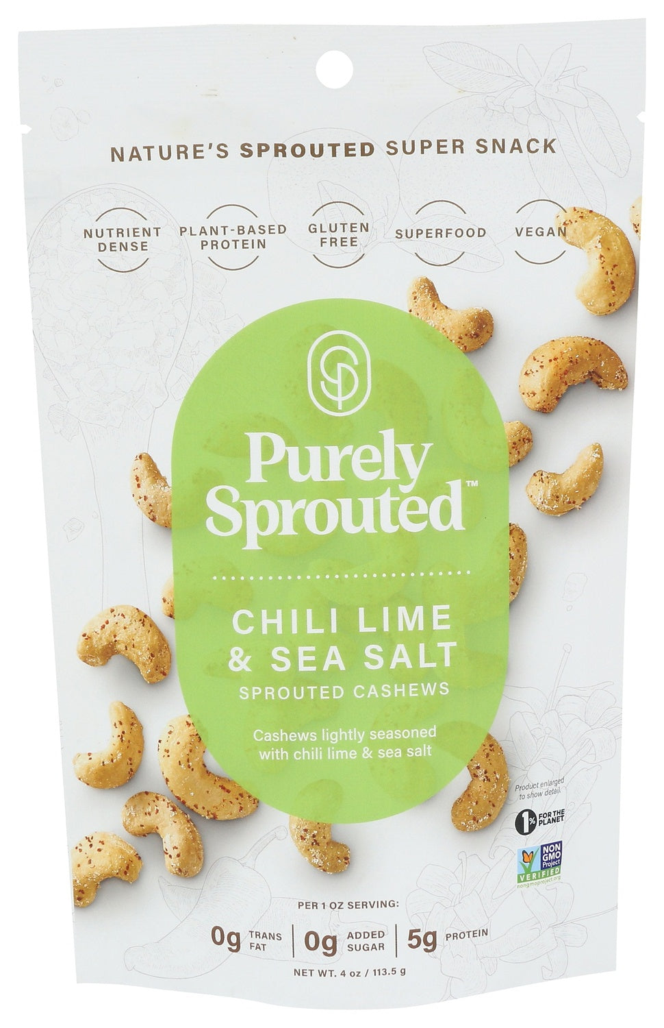 6-PACK OF NUT CASHEW CHILI LIME & SEA SALT