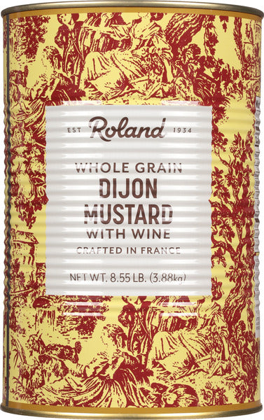 6-PACK OF MUSTARD DIJON WHL GRAIN TIN