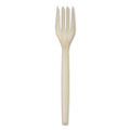 50-PACK OF Cutlery Plastic Eco-Friendly WNA EPS002 7-Inch Plant Starch Forks - 50 Pack of Renewable Cutlery