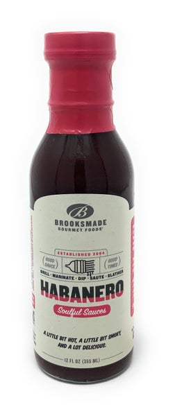 12-PACK OF BBQ Sauce, Habanero Brooksmade Gourmet