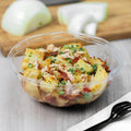 300-PACK OF Container Takeout Karat Earth PLA 24 oz Salad Container (175 mm), Clear - 300 pcs