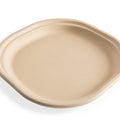 500-PACK OF Plate 10 inches square round, Natural, 500 Count Case