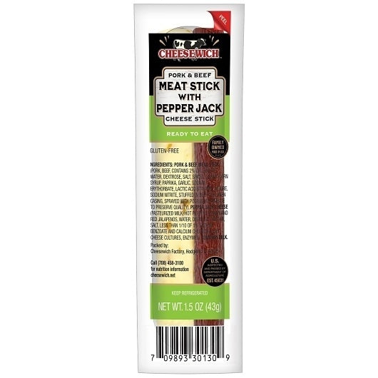 20-PACK OF Meat Stick & Pepperjack Cheesewhich Cheese, 2 - 10 - 1.5 Oz