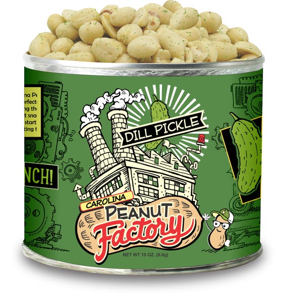 6-PACK OF Peanuts Roasted Dill Pickle Sm Peanuts Carolina Peanut Factory, 1949 Nut Company