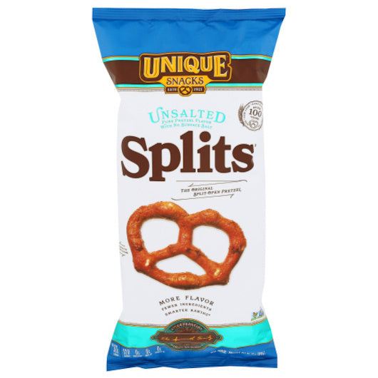 12-PACK OF Unsalted Splits Unique Pretzel Bakery, Inc., 12 - 11 Oz
