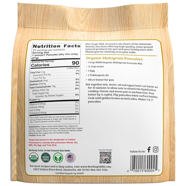 4-PACK OF MIX PANCAKE MULIGRAIN ORGANIC