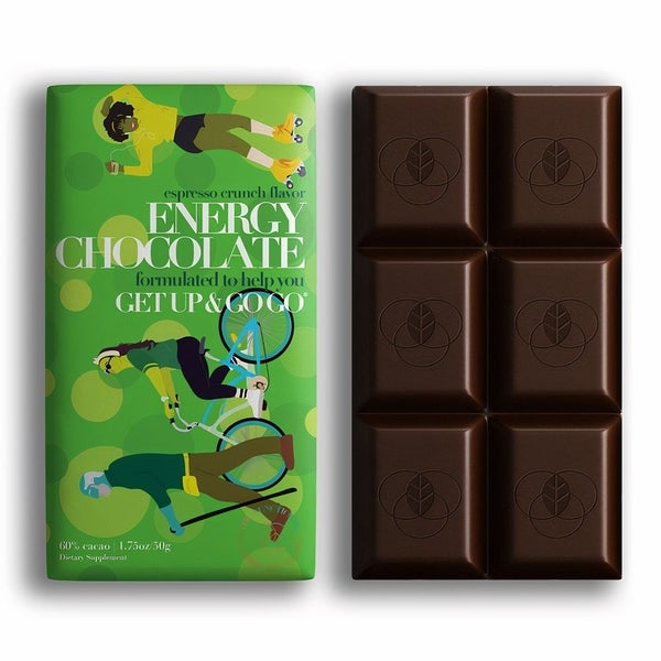 12-PACK OF Chocolate Bar Energy The Functional Chocolate Company
