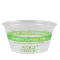 2000-PACK OF CUP PORTION World Centric Compostable 2 oz PLA Portion Cups | 2000 count
