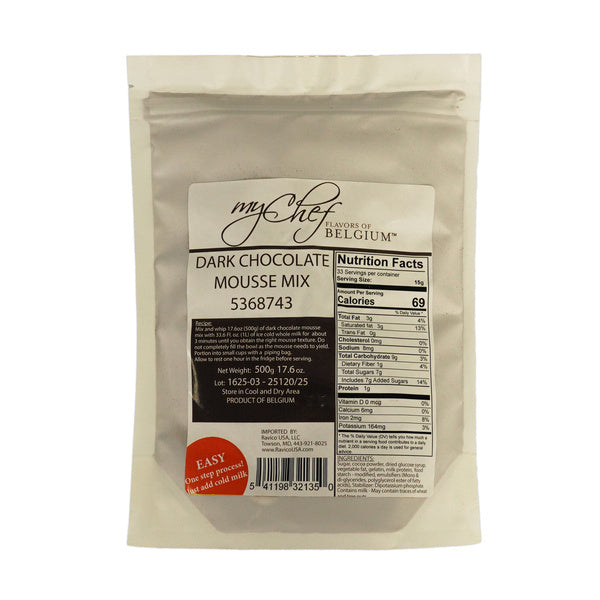 6-PACK OF MOUSSE MIX CHOC DARK