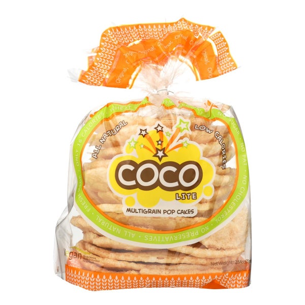 12-PACK OF Cracker Multigrain Original Coco Lite Multigrn Pop Cakes 2.64 oz