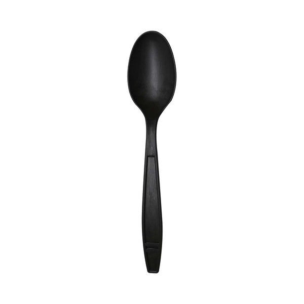 1000-PACK OF Tea Spoon Black Karat Earth Heavy Weight Bio-Based Tea Spoons, Black - 1000 pcs