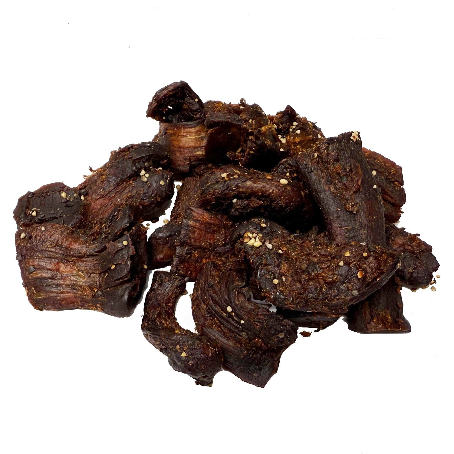 48-PACK OF Mushroom Shiitake Jerky Vegan Snack 1oz On the Go Pouch Salt & Pepper Flavor