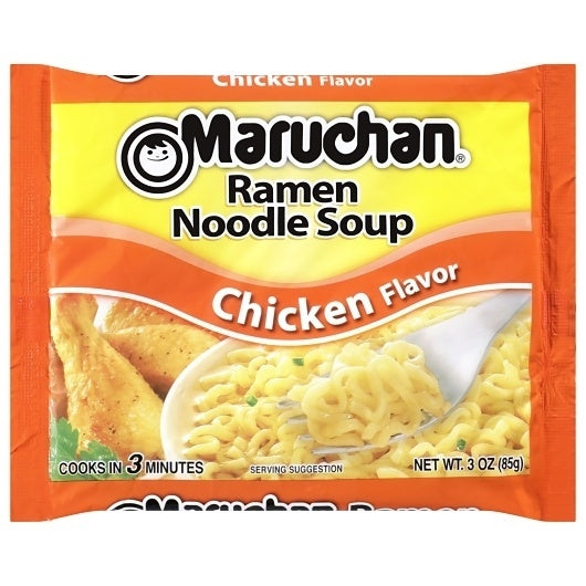24-PACK OF Chicken Flavored Ramen Noodle Soup Maruchan Instant, 24 - 3 OZ