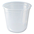 500-PACK OF Container Food Fabri-Kal 24 oz. Clear Microwavable Plastic Deli Containers - 4.6 x 4.1 in. - 500 Count for Food Storage