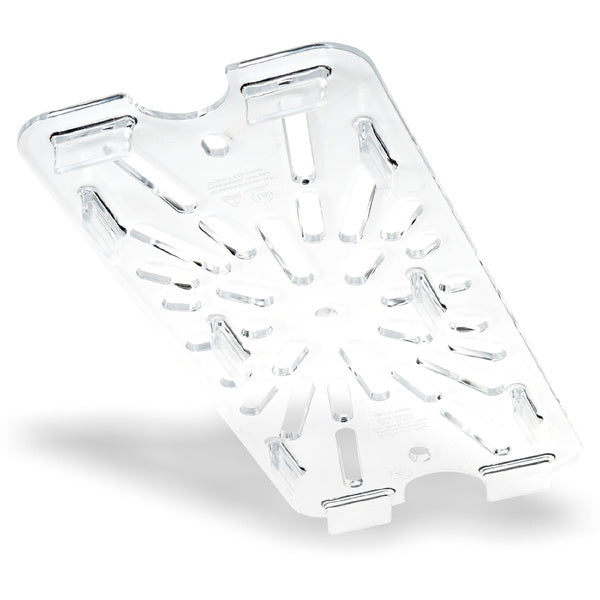 EACH-PACK OF PAN FOOD DRAIN SHLF 1/3 SZ CLR