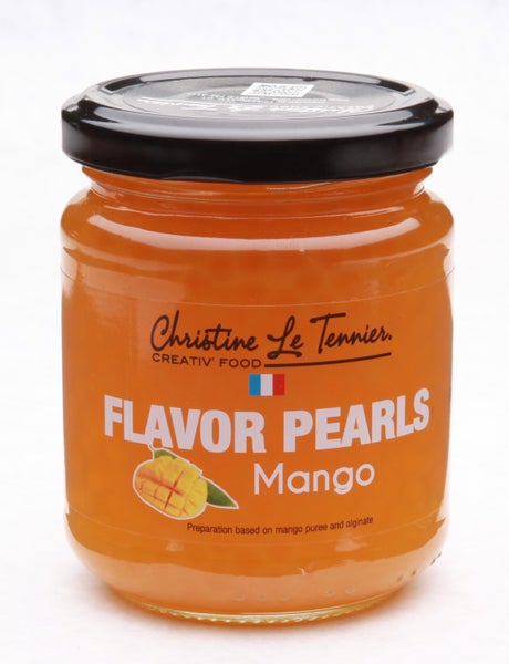 6-PACK OF Flavor Bubble Pearls Topping Mango, 6 x 7 oz