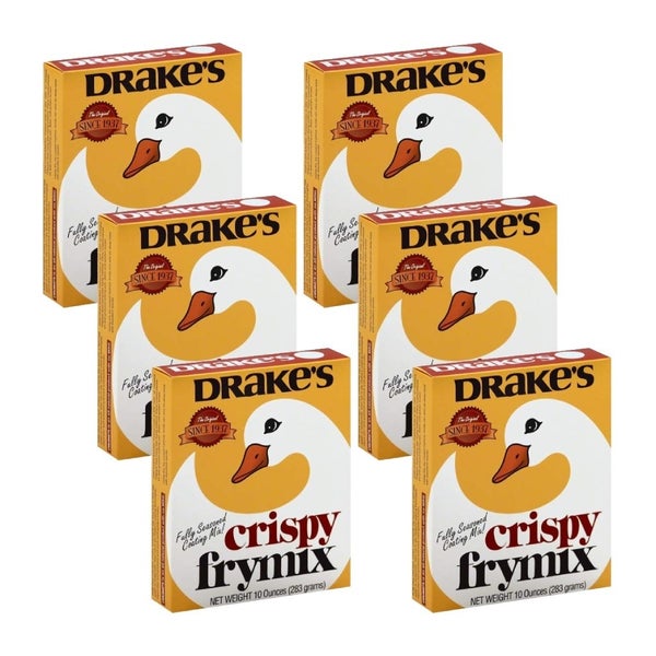6-PACK OF Breading Mix Fry Crispy Drakes 10 oz